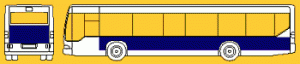 Buswerbung Rumpfbeschriftung