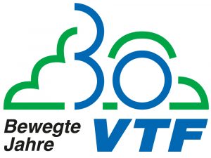 Logo 30 bewegte Jahre VTF